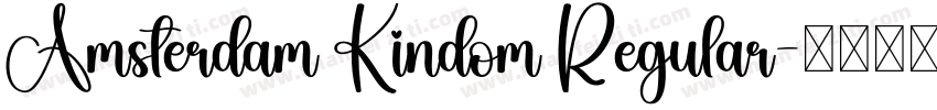 Amsterdam Kindom Regular字体转换